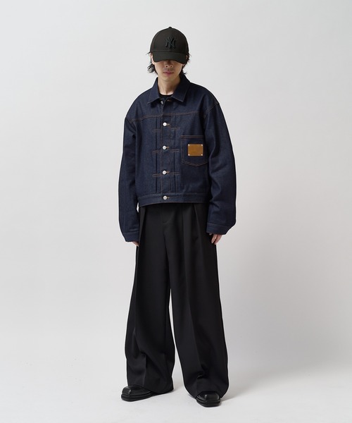 Lui's(ルイス)の「【Neucon】2-TUCK WIDE STRAIGHT SLACKS / 2タックワイドストレートスラックスパンツ(スラックス・メンズ・ブラウン/ブラック/チャコールグレー・2/1)」の5枚目の写真
