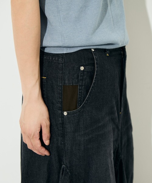 BELPER（ベルパー）の「[BELPER/ベルパー]DOUBLE DENIM SKIRT（デニムスカート・レディース・ブラック/インディゴブルー・1/2）」の10枚目の写真