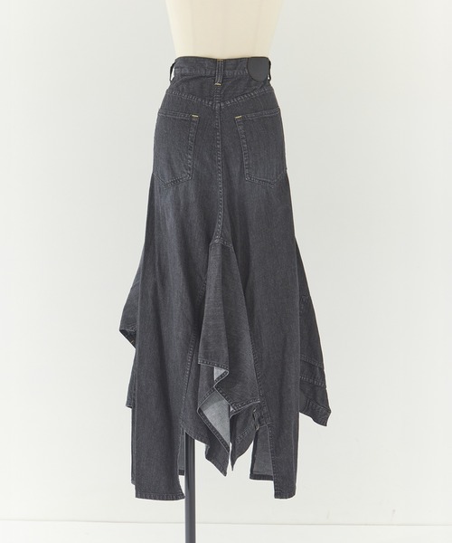 BELPER（ベルパー）の「[BELPER/ベルパー]DOUBLE DENIM SKIRT（デニムスカート・レディース・ブラック/インディゴブルー・1/2）」の17枚目の写真