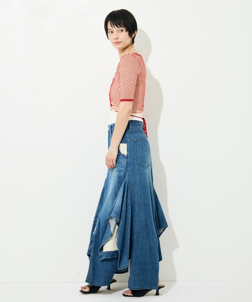 BELPER（ベルパー）の「[BELPER/ベルパー]DOUBLE DENIM SKIRT（デニムスカート・レディース・ブラック/インディゴブルー・1/2）」の20枚目の写真
