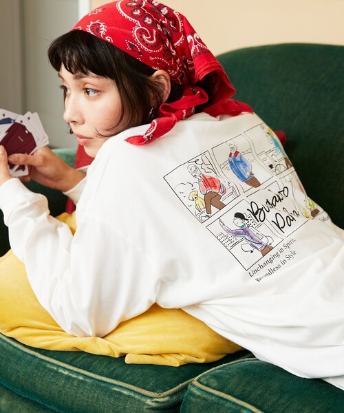 Columbia（コロンビア）の「Columbia/ ロストブルック ロングスリーブTシャツ /コロンビア（Tシャツ/カットソー・レディース・ブラック/グリーン/レッド/ホワイト/ネイビー・S/M/XS/L/XL）」の2枚目の写真