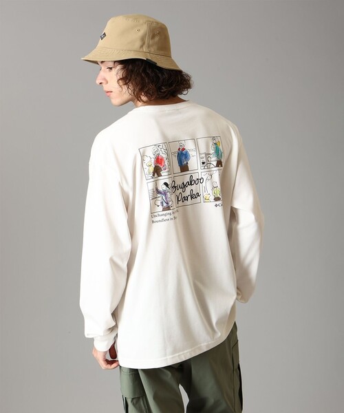 Columbia（コロンビア）の「Columbia/ ロストブルック ロングスリーブTシャツ /コロンビア（Tシャツ/カットソー・レディース・ブラック/グリーン/レッド/ホワイト/ネイビー・S/M/XS/L/XL）」の11枚目の写真