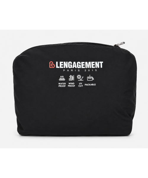 LENGAGEMENT（ランガージュマン）の「スモールハートナイロンウィンドブレーカー パッカブルマンツーマン [ブラック]（スウェット・レディース・その他・95）」の6枚目の写真