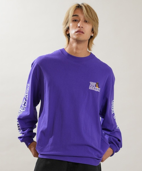 TOY MACHINE(トイ マシーン)の「TOY MACHINE/トイマシーン バックプリント ロンT MTMFGLT1(Tシャツ/カットソー・メンズ・ホワイト/パープル/ブラック・M/L/XL)」の14枚目の写真
