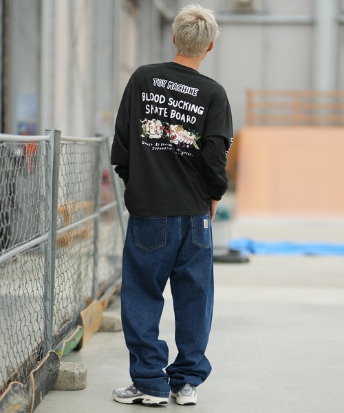 TOY MACHINE(トイ マシーン)の「TOY MACHINE/トイマシーン バックプリント ロンT MTMFGLT1(Tシャツ/カットソー・メンズ・ホワイト/パープル/ブラック・M/L/XL)」の12枚目の写真
