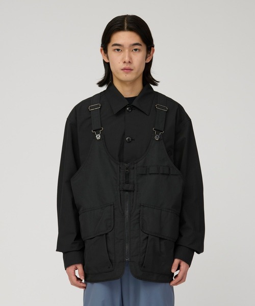 Snow Peak(スノーピーク)の「Snow Peak / TAKIBI Ripstop Vest タキビリップストップ ベスト(ベスト・メンズ・オリーブ/ブラック・L/M/S)」の1枚目の写真