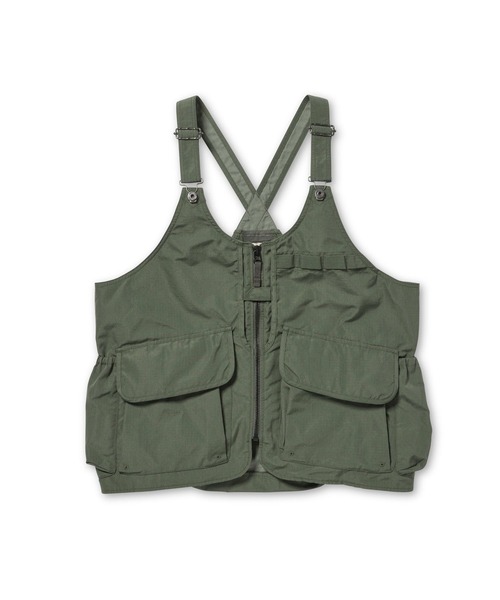 Snow Peak(スノーピーク)の「Snow Peak / TAKIBI Ripstop Vest タキビリップストップ ベスト(ベスト・メンズ・オリーブ/ブラック・L/M/S)」の15枚目の写真