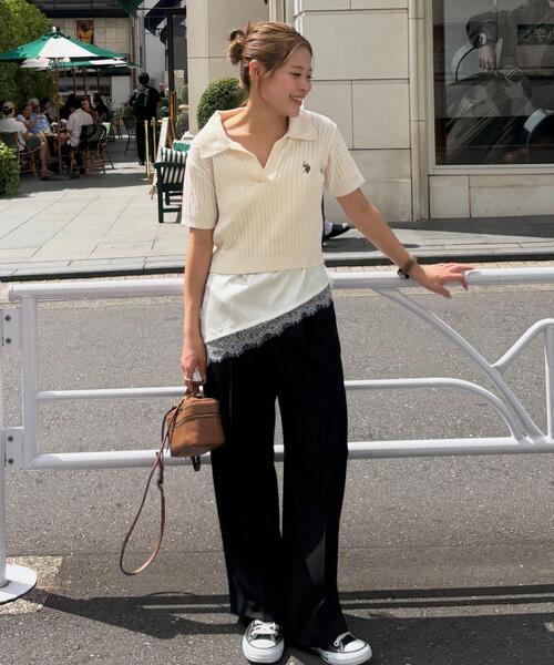 U.S. POLO ASSN.(ユーエスポロアッスン)の「◆【別注】ユーエスポロアッスン/ケーブル柄キーネックニット(ニット/セーター・レディース・ベージュ/ピンク/ホワイト・FREE)」の19枚目の写真
