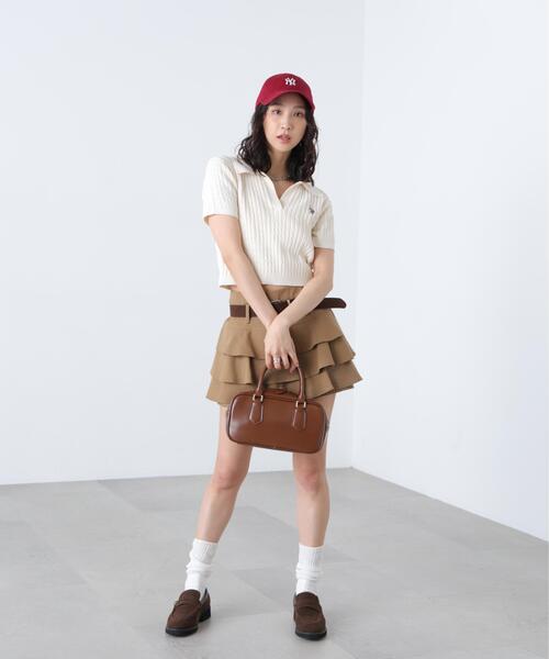 U.S. POLO ASSN.(ユーエスポロアッスン)の「◆【別注】ユーエスポロアッスン/ケーブル柄キーネックニット(ニット/セーター・レディース・ベージュ/ピンク/ホワイト・FREE)」の4枚目の写真