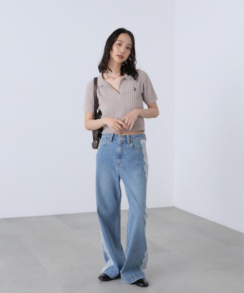 U.S. POLO ASSN.(ユーエスポロアッスン)の「◆【別注】ユーエスポロアッスン/ケーブル柄キーネックニット(ニット/セーター・レディース・ベージュ/ピンク/ホワイト・FREE)」の17枚目の写真