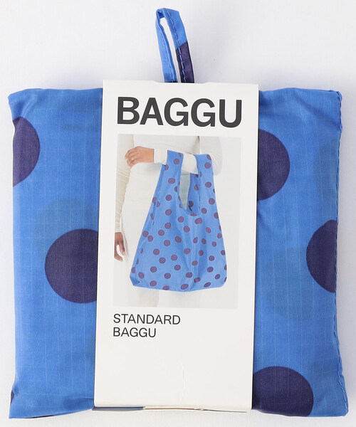 BAGGU(バグー)の「BAGGU/バグゥ STANDARD BAGGU(エコバッグ/サブバッグ・レディース・ホワイト/ネイビー/ピンク/ブルー・ONE SIZE)」の6枚目の写真