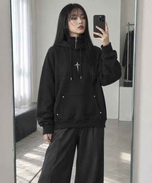 Burner(バーナー)の「【Cr+ov(クローヴ)】コットン パーカー cro-hoodie-7-39【RBT】(パーカー・メンズ・グリーン/ブラック・FREE)」の5枚目の写真