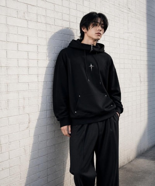 Burner(バーナー)の「【Cr+ov(クローヴ)】コットン パーカー cro-hoodie-7-39【RBT】(パーカー・メンズ・グリーン/ブラック・FREE)」の6枚目の写真