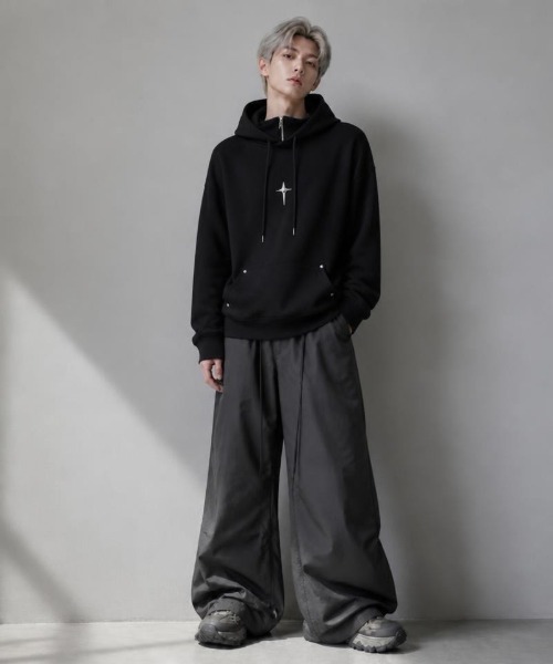 Burner(バーナー)の「【Cr+ov(クローヴ)】コットン パーカー cro-hoodie-7-39【RBT】(パーカー・メンズ・グリーン/ブラック・FREE)」の7枚目の写真