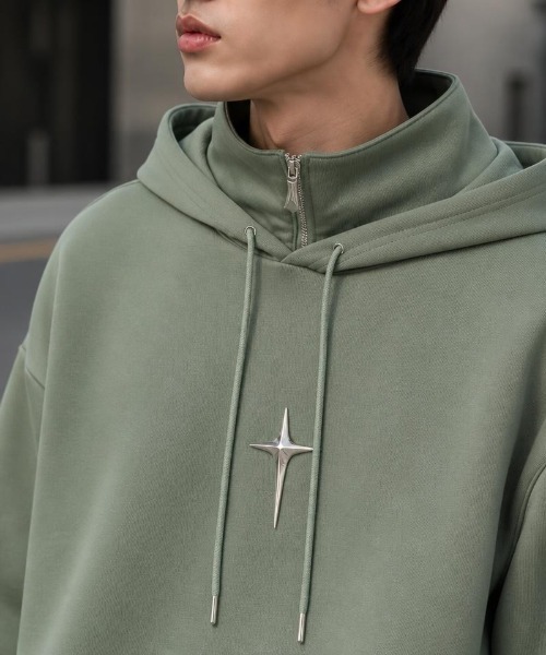 Burner(バーナー)の「【Cr+ov(クローヴ)】コットン パーカー cro-hoodie-7-39【RBT】(パーカー・メンズ・グリーン/ブラック・FREE)」の16枚目の写真