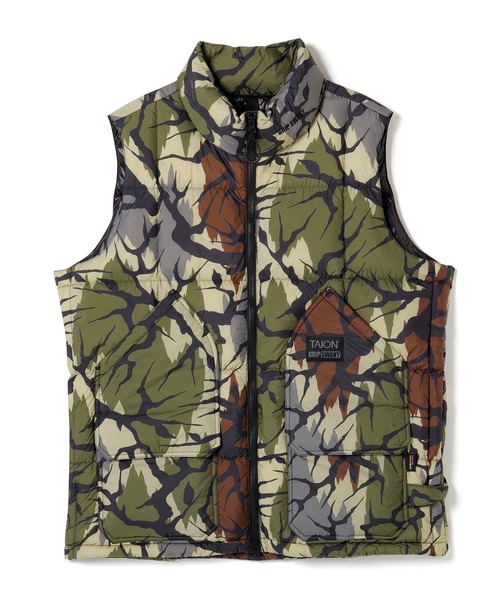 GRIP SWANY(グリップスワニー)の「【TAION-002VZWK-GSPT】 CORDURA DOWN VEST(ダウンベスト・メンズ・カモフラージュ・S/M/L/XL/XXL)」の1枚目の写真