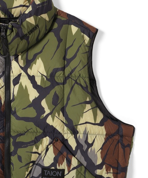 GRIP SWANY(グリップスワニー)の「【TAION-002VZWK-GSPT】 CORDURA DOWN VEST(ダウンベスト・メンズ・カモフラージュ・S/M/L/XL/XXL)」の4枚目の写真
