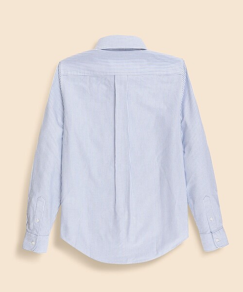 BROOKS BROTHERS(ブルックスブラザーズ)の「オックスフォード キャンディストライプ GFロゴ ボタンダウンシャツ Classic Fit(シャツ/ブラウス・レディース・ブルー・MEDIUM/LARGE/SMALL/X-SMALL)」の2枚目の写真