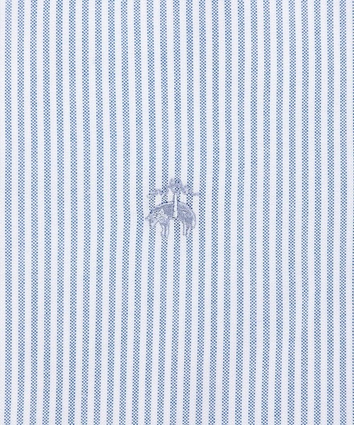 BROOKS BROTHERS(ブルックスブラザーズ)の「オックスフォード キャンディストライプ GFロゴ ボタンダウンシャツ Classic Fit(シャツ/ブラウス・レディース・ブルー・MEDIUM/LARGE/SMALL/X-SMALL)」の4枚目の写真