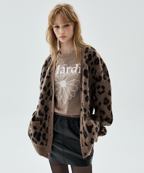 Mardi Mercredi(マルディメクルディ)の「SLIM TSHIRT FLOWERMARDI CRACKED PIGMENT WASHING / スリム Tシャツ フラワー マルディ クラックド ピグメント ウォッシング(Tシャツ/カットソー・レディース・パープル/ベージュ/レッド/オレンジ・FREE)」の10枚目の写真