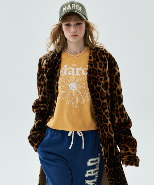Mardi Mercredi(マルディメクルディ)の「SLIM TSHIRT FLOWERMARDI CRACKED PIGMENT WASHING / スリム Tシャツ フラワー マルディ クラックド ピグメント ウォッシング(Tシャツ/カットソー・レディース・パープル/ベージュ/レッド/オレンジ・FREE)」の20枚目の写真