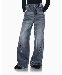 【A|X アルマーニ エクスチェンジ】ツイステッドシーム グレーデニムパンツ_J14 TWISTED SEAM
