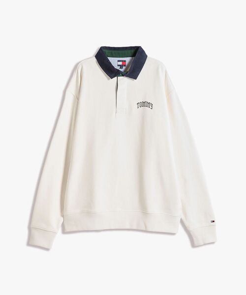 tommy jeans(トミー ジーンズ)の「リラックストミーラガーシャツ(スウェット・メンズ・ネイビー/ホワイト・LARGE/X-LARGE/SMALL/MEDIUM)」の3枚目の写真