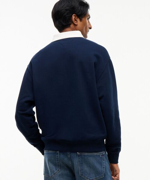 tommy jeans(トミー ジーンズ)の「リラックストミーラガーシャツ(スウェット・メンズ・ネイビー/ホワイト・LARGE/X-LARGE/SMALL/MEDIUM)」の11枚目の写真
