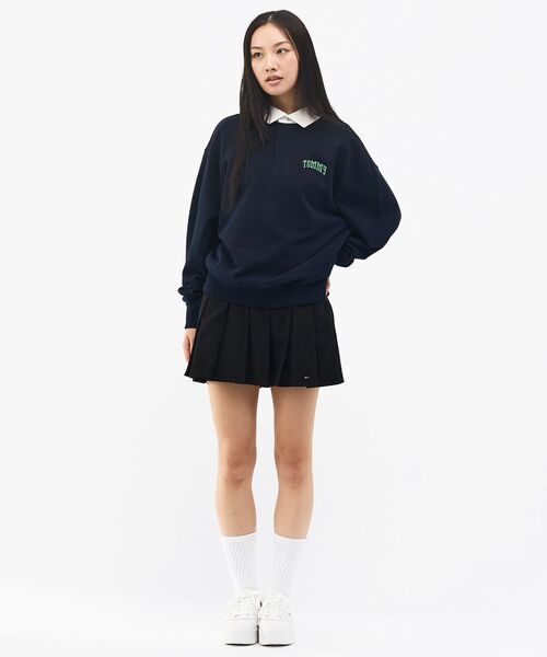 tommy jeans(トミー ジーンズ)の「リラックストミーラガーシャツ(スウェット・メンズ・ネイビー/ホワイト・LARGE/X-LARGE/SMALL/MEDIUM)」の16枚目の写真