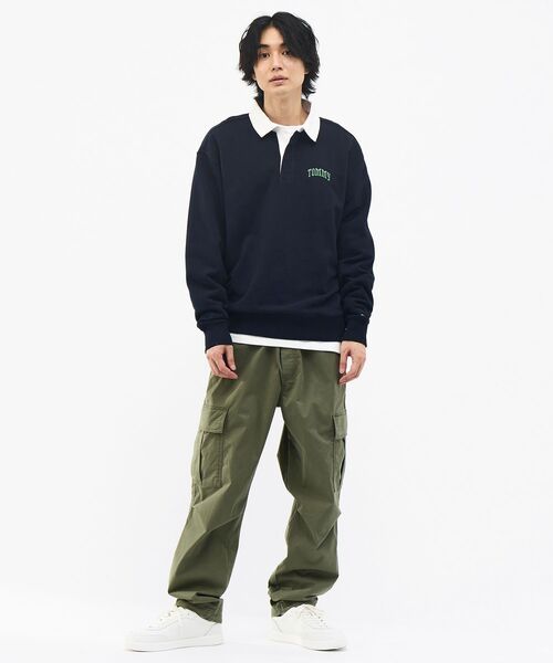 tommy jeans(トミー ジーンズ)の「リラックストミーラガーシャツ(スウェット・メンズ・ネイビー/ホワイト・LARGE/X-LARGE/SMALL/MEDIUM)」の17枚目の写真