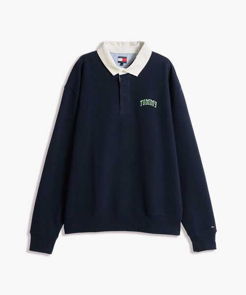 tommy jeans(トミー ジーンズ)の「リラックストミーラガーシャツ(スウェット・メンズ・ネイビー/ホワイト・LARGE/X-LARGE/SMALL/MEDIUM)」の20枚目の写真