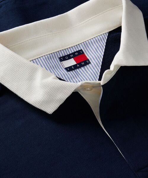 tommy jeans(トミー ジーンズ)の「リラックストミーラガーシャツ(スウェット・メンズ・ネイビー/ホワイト・LARGE/X-LARGE/SMALL/MEDIUM)」の22枚目の写真