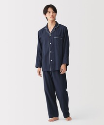 無印良品（ムジルシリョウヒン）の「紳士　脇に縫い目のない　二重ガーゼ長袖パジャマ（ルームウェア/パジャマ）」