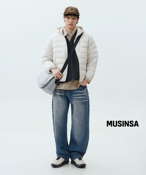 MUSINSA STANDARD（ムシンサスタンダード）の「[シティレジャー] フードパーカーライトダウンジャケット [ストーンホワイト]（ダウンジャケット/コート・メンズ・その他・SMALL/MEDIUM/LARGE/X-LARGE/2XL）」の9枚目の写真