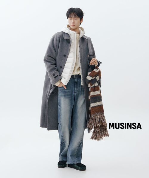 MUSINSA STANDARD（ムシンサスタンダード）の「[シティレジャー] フードパーカーライトダウンジャケット [ストーンホワイト]（ダウンジャケット/コート・メンズ・その他・SMALL/MEDIUM/LARGE/X-LARGE/2XL）」の11枚目の写真