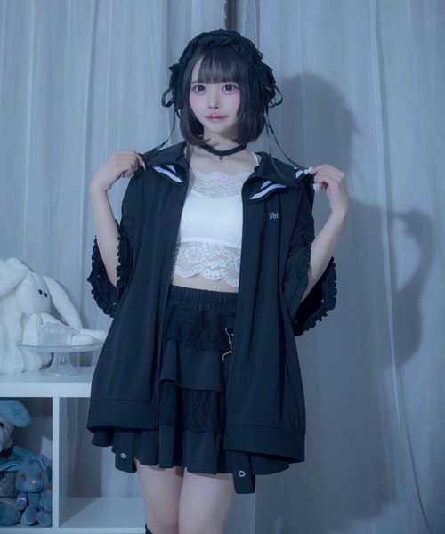 Whinny(ホワイニー)の「Whinny/【2026夏新作♪】毎日お散歩スカート(スカート・レディース・ネイビー/ホワイト/ブラック・FREE)」の6枚目の写真