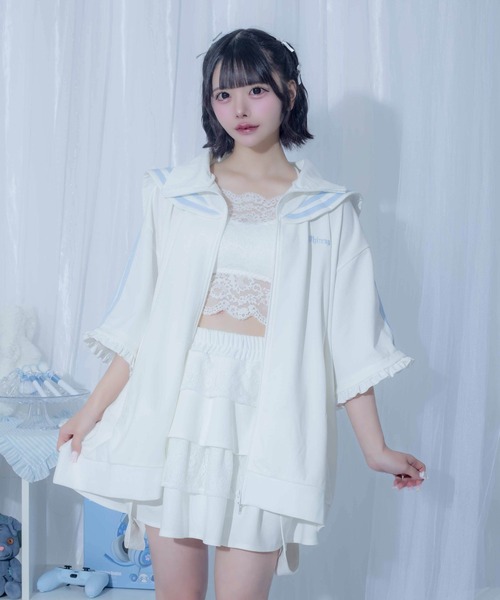 Whinny(ホワイニー)の「Whinny/【2026夏新作♪】毎日お散歩スカート(スカート・レディース・ネイビー/ホワイト/ブラック・FREE)」の14枚目の写真
