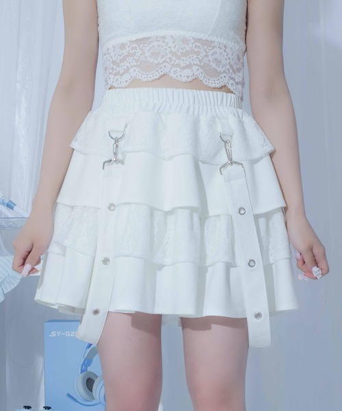 Whinny(ホワイニー)の「Whinny/【2026夏新作♪】毎日お散歩スカート(スカート・レディース・ネイビー/ホワイト/ブラック・FREE)」の19枚目の写真