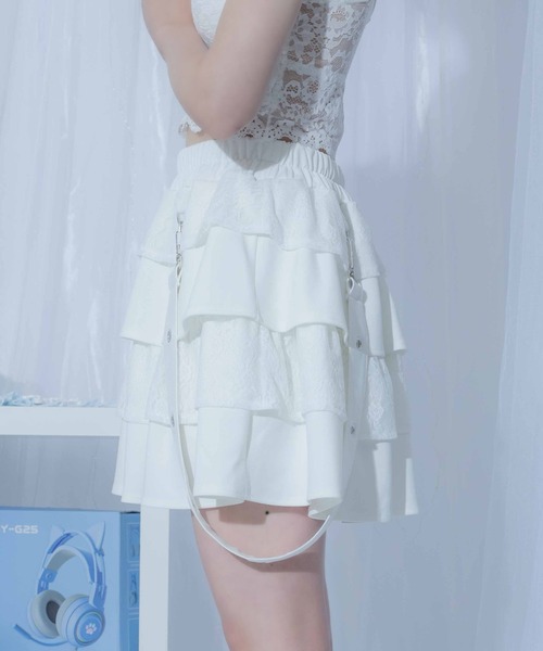 Whinny(ホワイニー)の「Whinny/【2026夏新作♪】毎日お散歩スカート(スカート・レディース・ネイビー/ホワイト/ブラック・FREE)」の20枚目の写真
