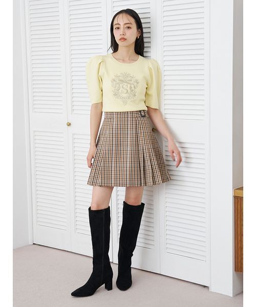 SNIDEL(スナイデル)の「プリーツスカショーパン(その他パンツ・レディース・チャコールグレー/ネイビー/キャメル/ベージュ・0/1)」の3枚目の写真
