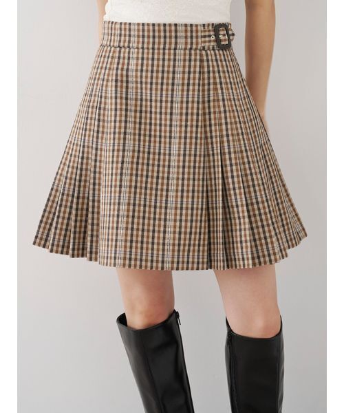SNIDEL(スナイデル)の「プリーツスカショーパン(その他パンツ・レディース・チャコールグレー/ネイビー/キャメル/ベージュ・0/1)」の6枚目の写真