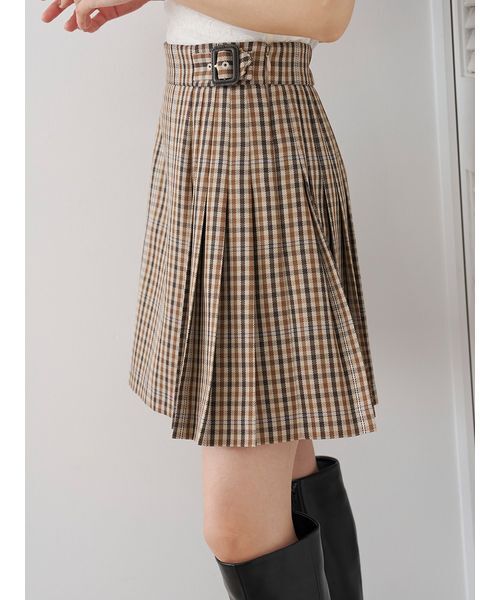 SNIDEL(スナイデル)の「プリーツスカショーパン(その他パンツ・レディース・チャコールグレー/ネイビー/キャメル/ベージュ・0/1)」の8枚目の写真
