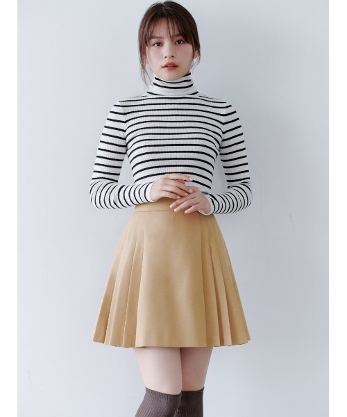 SNIDEL(スナイデル)の「プリーツスカショーパン(その他パンツ・レディース・チャコールグレー/ネイビー/キャメル/ベージュ・0/1)」の1枚目の写真