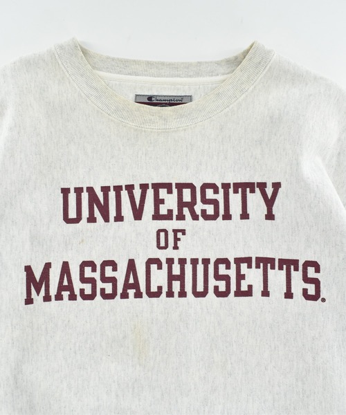 LABORATORY R(ラボラトリーアール)の「【USED】Y2K Champion “UNIVERSITY OF MASSACHUSETTS” リバースウィーブ スウェット(スウェット・メンズ・グレー・XX-LARGE)」の2枚目の写真