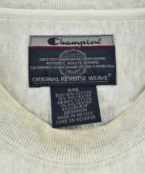 LABORATORY R(ラボラトリーアール)の「【USED】Y2K Champion “UNIVERSITY OF MASSACHUSETTS” リバースウィーブ スウェット(スウェット・メンズ・グレー・XX-LARGE)」の5枚目の写真