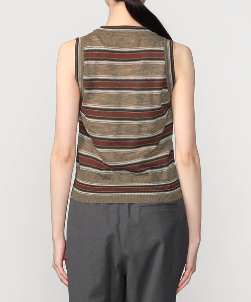 Bshop（ビショップ）の「roberto collina | マルチボーダーニットベスト WOMEN（ベスト・レディース・ブラウン系その他・S）」の5枚目の写真