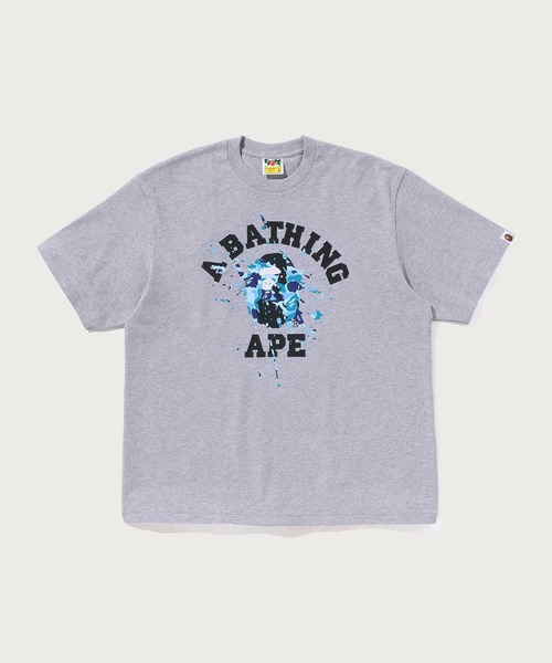 A BATHING APE(アベイシングエイプ)の「ABC CAMO SPLASH COLLEGE RELAXED FIT TEE(Tシャツ/カットソー・メンズ・ブラック/グレー/ホワイト・LARGE/X-LARGE/SMALL/MEDIUM/XX-LARGE)」の3枚目の写真