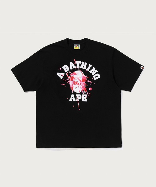 A BATHING APE(アベイシングエイプ)の「ABC CAMO SPLASH COLLEGE RELAXED FIT TEE(Tシャツ/カットソー・メンズ・ブラック/グレー/ホワイト・LARGE/X-LARGE/SMALL/MEDIUM/XX-LARGE)」の2枚目の写真