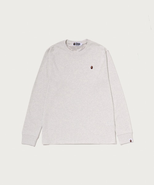 A BATHING APE(アベイシングエイプ)の「ONE POINT LS TEE(Tシャツ/カットソー・メンズ・ホワイト/ブラック/グレー/イエロー/ブルー・MEDIUM/SMALL/X-LARGE/XX-LARGE/LARGE)」の3枚目の写真