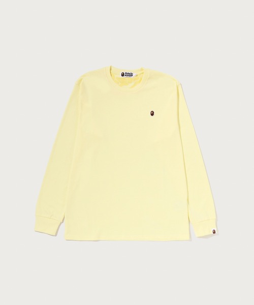 A BATHING APE(アベイシングエイプ)の「ONE POINT LS TEE(Tシャツ/カットソー・メンズ・ホワイト/ブラック/グレー/イエロー/ブルー・MEDIUM/SMALL/X-LARGE/XX-LARGE/LARGE)」の5枚目の写真